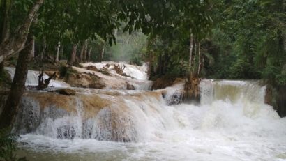 waterfall near luang prabang